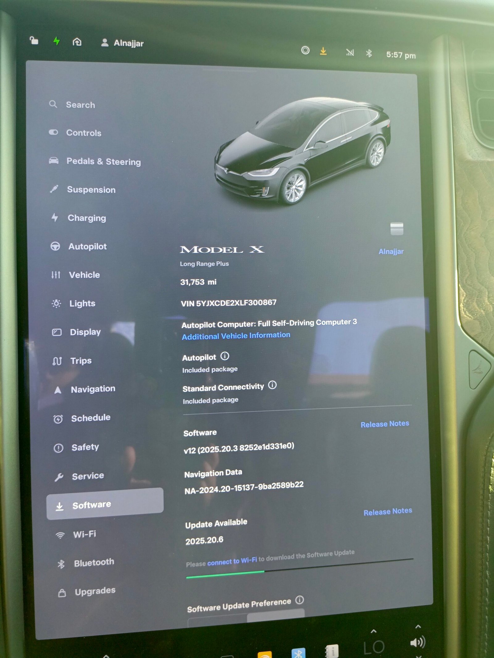 Tesla X long range dual motor plus بطارية 100